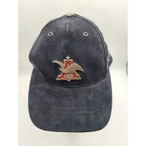 Anheuser-Busch 2003 Limited Edition Eagle Logo Navy Black Suede Hat OS